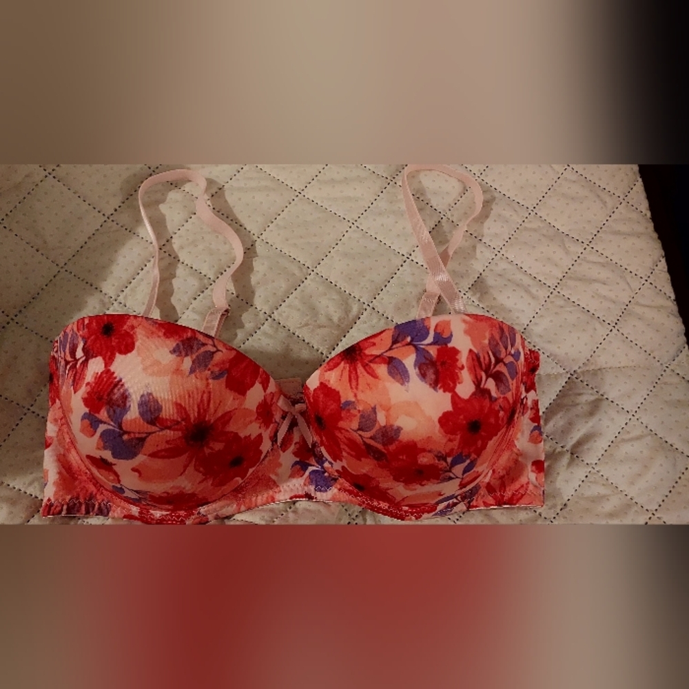 36 C Padded Floral Push Up Bra